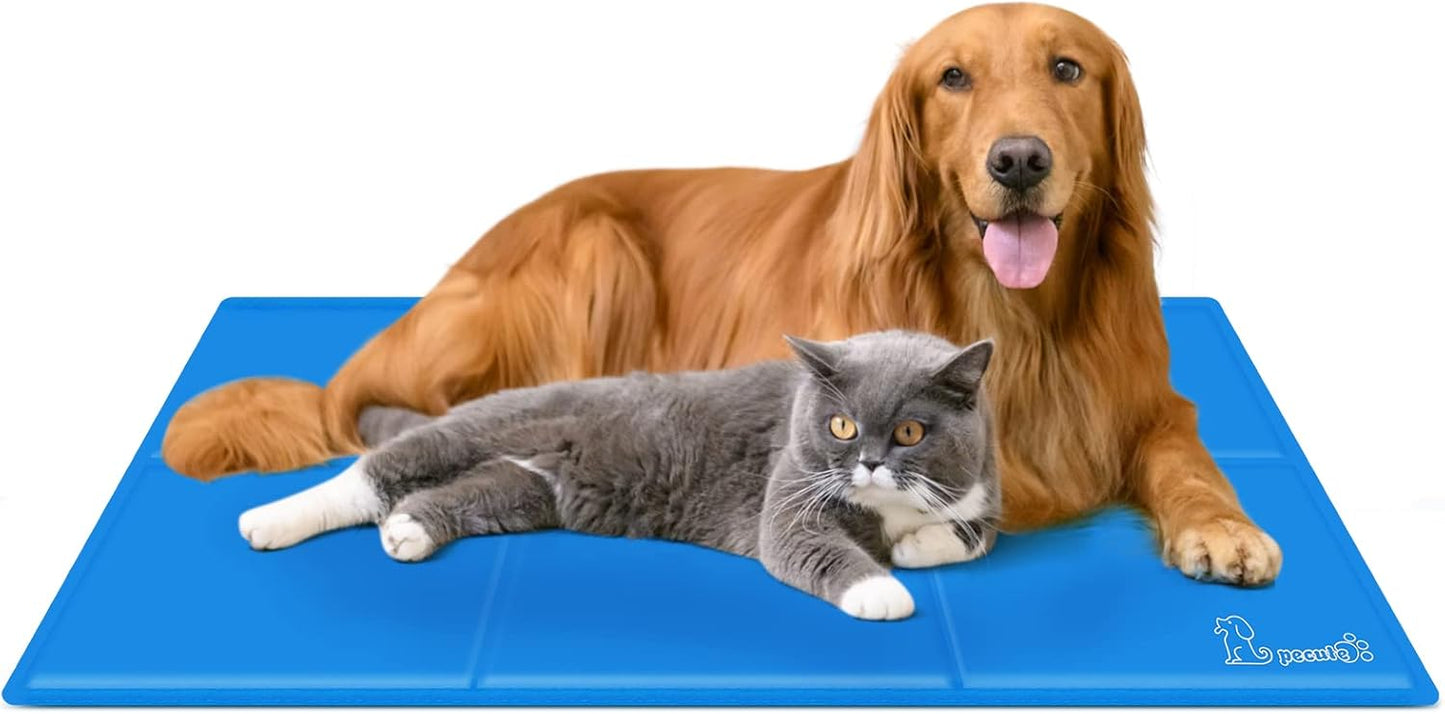 Premium Medium Dog Cooling Mat - 65x50cm, Non-Toxic Gel Self-Cooling Pad for Summer Comfort - Ideal for Dogs and Cats