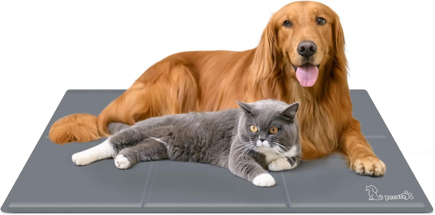 Premium Medium Dog Cooling Mat - 65x50cm, Non-Toxic Gel Self-Cooling Pad for Summer Comfort - Ideal for Dogs and Cats