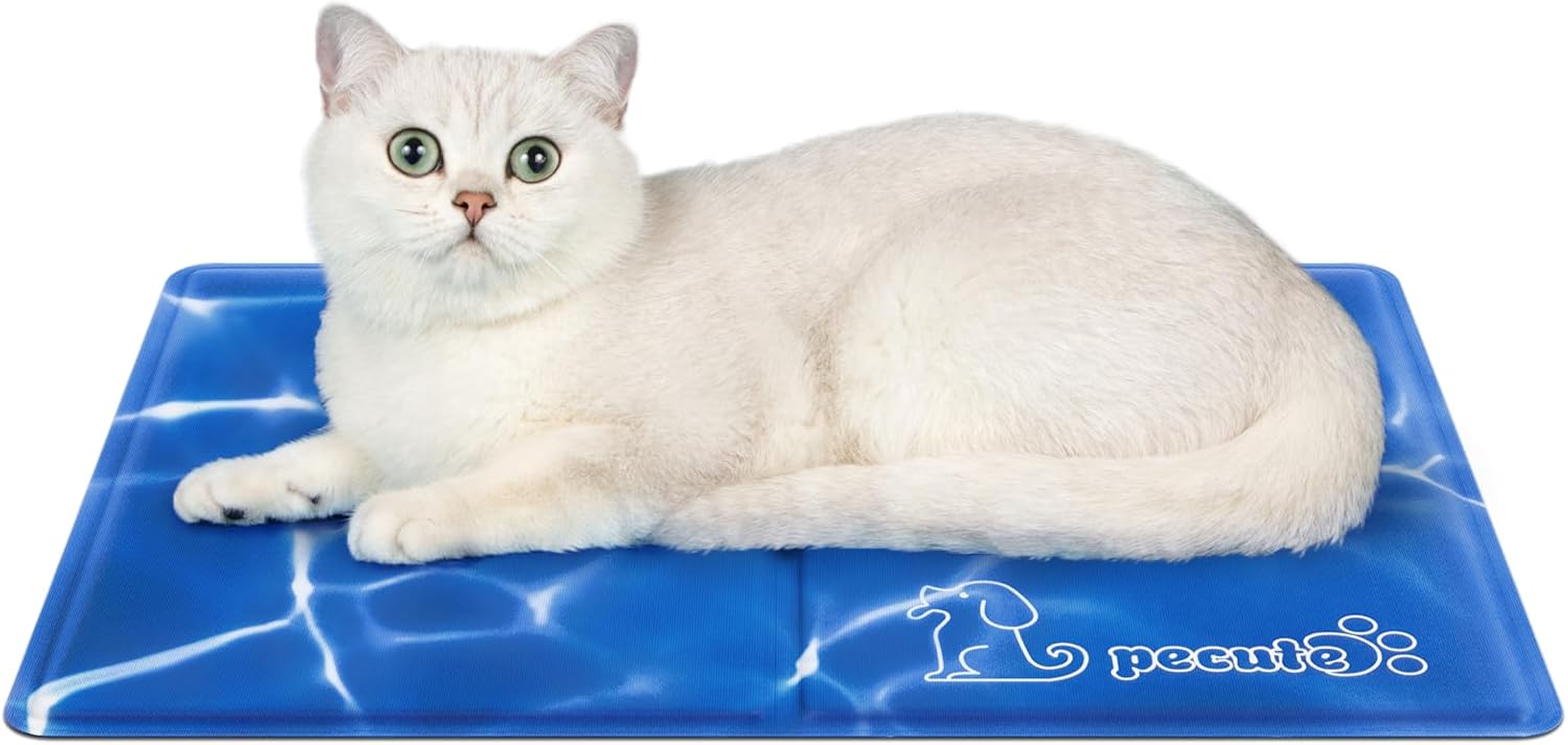 Premium Medium Dog Cooling Mat - 65x50cm, Non-Toxic Gel Self-Cooling Pad for Summer Comfort - Ideal for Dogs and Cats