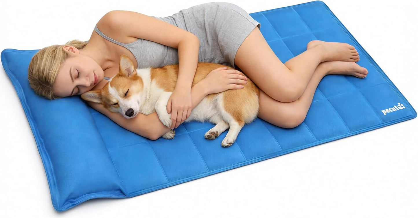 Premium Medium Dog Cooling Mat - 65x50cm, Non-Toxic Gel Self-Cooling Pad for Summer Comfort - Ideal for Dogs and Cats
