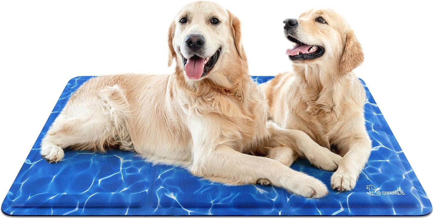 Premium Medium Dog Cooling Mat - 65x50cm, Non-Toxic Gel Self-Cooling Pad for Summer Comfort - Ideal for Dogs and Cats