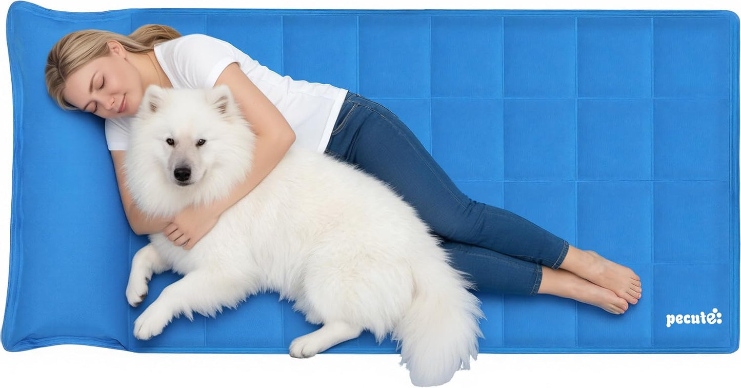 Premium Medium Dog Cooling Mat - 65x50cm, Non-Toxic Gel Self-Cooling Pad for Summer Comfort - Ideal for Dogs and Cats