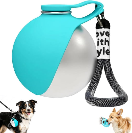 Premium 2-in-1 Portable Dog Water Bottle with Collapsible Bowl for Travel, Hiking, and Outdoor Activities