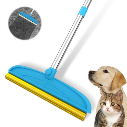 Adjustable Pet Hair Remover Brush with Hanging Ring - Effective Tool for Carpet and Floor Cleaning, Ideal Valentine's Day Gift