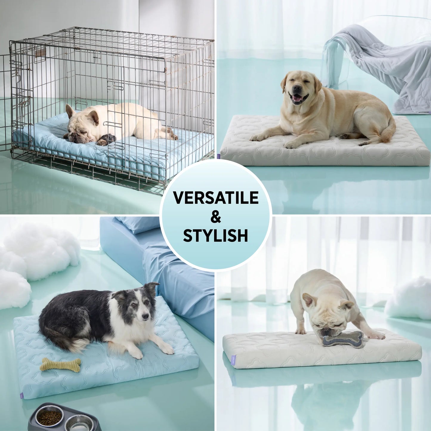 Lesure Orthopedic Cooling Mat for Extra Large Dogs – Q-Max>0.5 with Washable Cover and Non-Slip Egg Crate Foam
