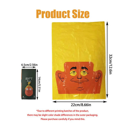 Humorous Dog Waste Bags - 60 Count Roll, Novelty Poop Bags for Pet Owners, Convenient Loose Roll Packaging